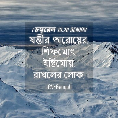 Picture 04 - 1 চমূৱেল 30:28 BENIRV - যত্তীর, অরোয়ের, - Bible Verse Picture