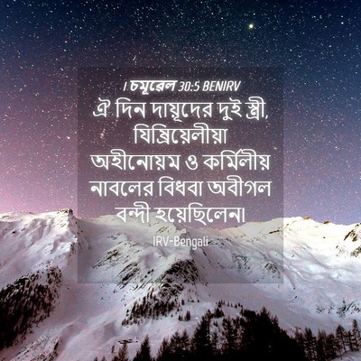 Picture 04 - 1 চমূৱেল 30:5 BENIRV - ঐ দিন দায়ূদের দুই - Bible Verse Picture