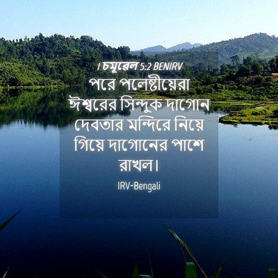 Picture 04 - 1 চমূৱেল 5:2 BENIRV - পরে পলেষ্টীয়েরা - Bible Verse Picture