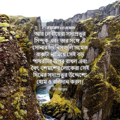 Picture 04 - 1 চমূৱেল 6:15 BENIRV - আর লেবীয়েরা - Bible Verse Picture