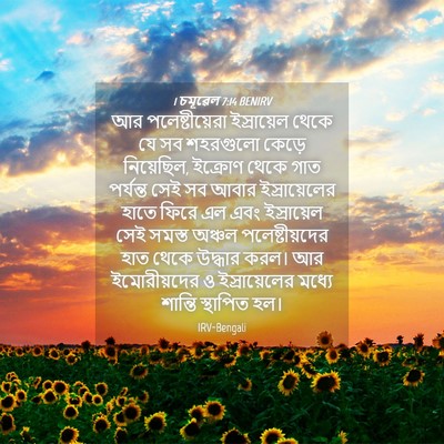 Picture 04 - 1 চমূৱেল 7:14 BENIRV - আর পলেষ্টীয়েরা - Bible Verse Picture