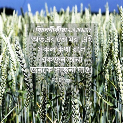 Picture 04 - 1 থিচলনীকীয়া 4:18 BENIRV - অতএব তোমরা এই সকল - Bible Verse Picture