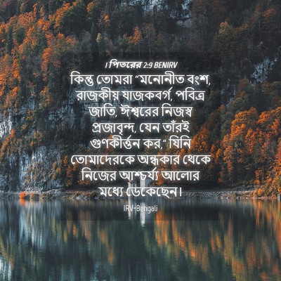 Picture 04 - 1 পিতরের 2:9 BENIRV - কিন্তু তোমরা - Bible Verse Picture