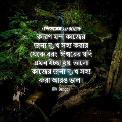 Picture 04 - 1 পিতরের 3:17 BENIRV - কারণ মন্দ কাজের - Bible Verse Picture