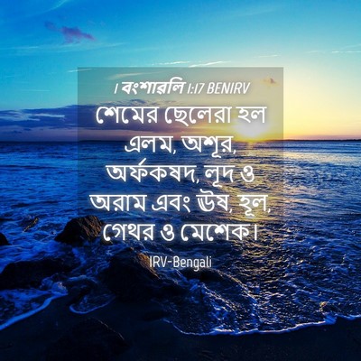 Picture 04 - 1 বংশাৱলি 1:17 BENIRV - শেমের ছেলেরা হল - Bible Verse Picture