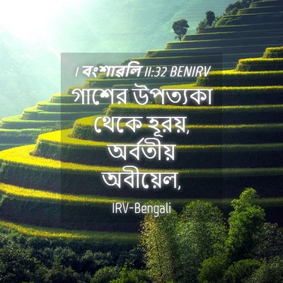 Picture 04 - 1 বংশাৱলি 11:32 BENIRV - গাশের উপত্যকা - Bible Verse Picture