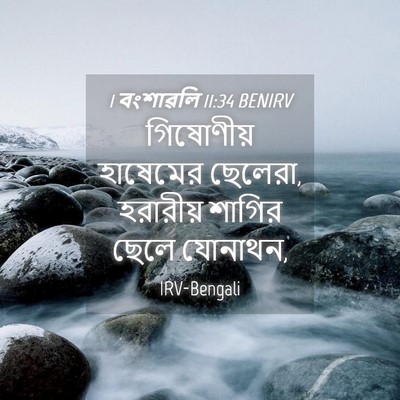 Picture 04 - 1 বংশাৱলি 11:34 BENIRV - গিষোণীয় হাষেমের - Bible Verse Picture