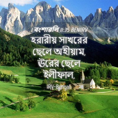 Picture 04 - 1 বংশাৱলি 11:35 BENIRV - হরারীয় সাখরের - Bible Verse Picture