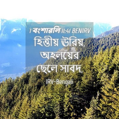 Picture 04 - 1 বংশাৱলি 11:41 BENIRV - হিত্তীয় ঊরিয়, - Bible Verse Picture