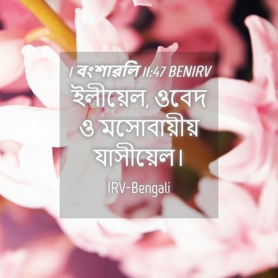 Picture 04 - 1 বংশাৱলি 11:47 BENIRV - ইলীয়েল, ওবেদ ও - Bible Verse Picture