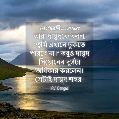 Picture 04 - 1 বংশাৱলি 11:5 BENIRV - তারা দায়ূদকে বলল, - Bible Verse Picture