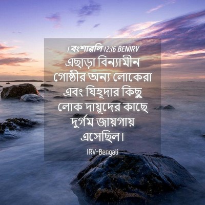 Picture 04 - 1 বংশাৱলি 12:16 BENIRV - এছাড়া বিন্যামীন - Bible Verse Picture