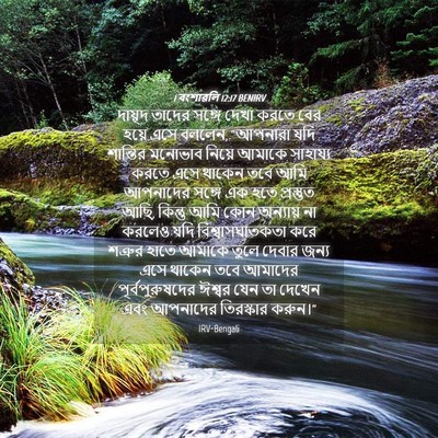 Picture 04 - 1 বংশাৱলি 12:17 BENIRV - দায়ূদ তাদের - Bible Verse Picture