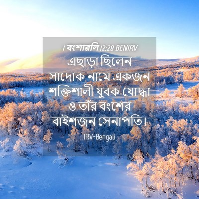 Picture 04 - 1 বংশাৱলি 12:28 BENIRV - এছাড়া ছিলেন - Bible Verse Picture