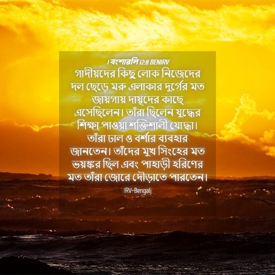Picture 04 - 1 বংশাৱলি 12:8 BENIRV - গাদীয়দের কিছু - Bible Verse Picture