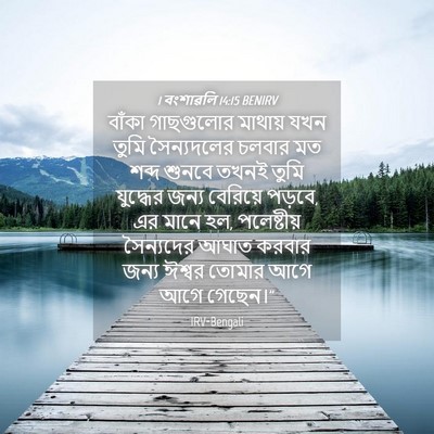 Picture 04 - 1 বংশাৱলি 14:15 BENIRV - বাঁকা গাছগুলোর - Bible Verse Picture
