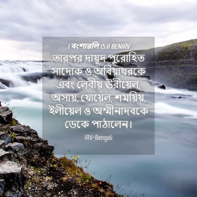 Picture 04 - 1 বংশাৱলি 15:11 BENIRV - তারপর দায়ূদ - Bible Verse Picture