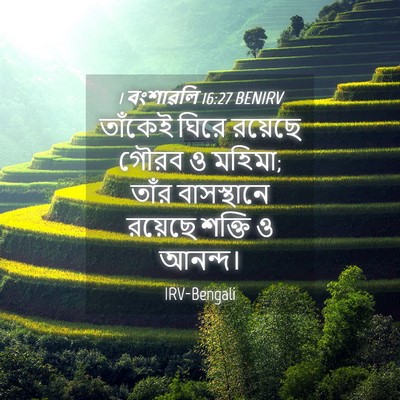 Picture 04 - 1 বংশাৱলি 16:27 BENIRV - তাঁকেই ঘিরে - Bible Verse Picture