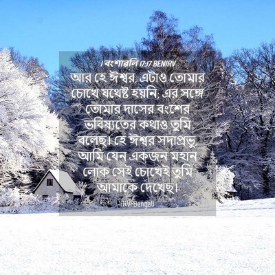 Picture 04 - 1 বংশাৱলি 17:17 BENIRV - আর হে ঈশ্বর, এটাও - Bible Verse Picture