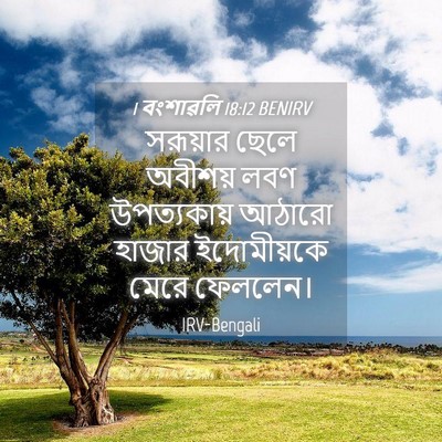 Picture 04 - 1 বংশাৱলি 18:12 BENIRV - সরূয়ার ছেলে - Bible Verse Picture