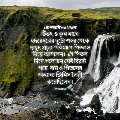 Picture 04 - 1 বংশাৱলি 18:8 BENIRV - টিভৎ ও কূন নামে - Bible Verse Picture