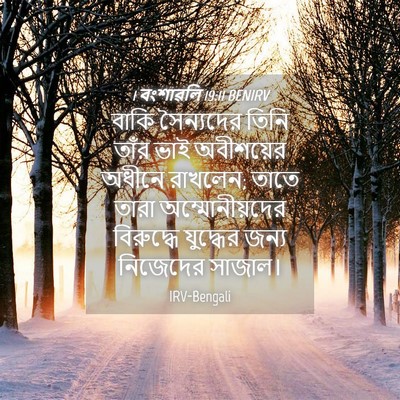 Picture 04 - 1 বংশাৱলি 19:11 BENIRV - বাকি সৈন্যদের - Bible Verse Picture