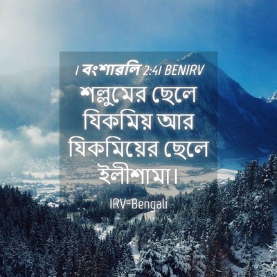 Picture 04 - 1 বংশাৱলি 2:41 BENIRV - শল্লুমের ছেলে - Bible Verse Picture