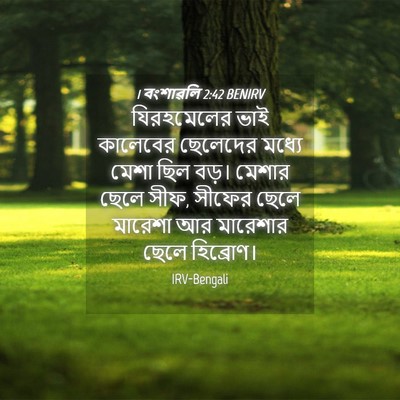 Picture 04 - 1 বংশাৱলি 2:42 BENIRV - যিরহমেলের ভাই - Bible Verse Picture