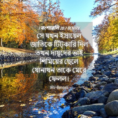 Picture 04 - 1 বংশাৱলি 20:7 BENIRV - সে যখন ইস্রায়েল - Bible Verse Picture