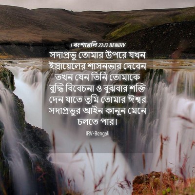 Picture 04 - 1 বংশাৱলি 22:12 BENIRV - সদাপ্রভু তোমার - Bible Verse Picture