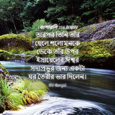Picture 04 - 1 বংশাৱলি 22:6 BENIRV - তারপর তিনি তাঁর - Bible Verse Picture