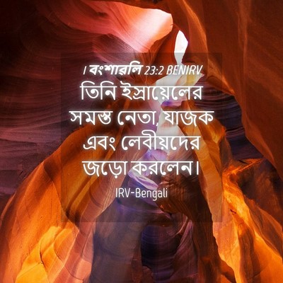 Picture 04 - 1 বংশাৱলি 23:2 BENIRV - তিনি ইস্রায়েলের - Bible Verse Picture