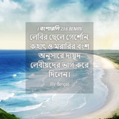 Picture 04 - 1 বংশাৱলি 23:6 BENIRV - লেবির ছেলে - Bible Verse Picture