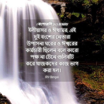 Picture 04 - 1 বংশাৱলি 24:5 BENIRV - ইলীয়াসর ও ঈথামর, - Bible Verse Picture