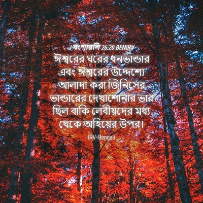 Picture 04 - 1 বংশাৱলি 26:20 BENIRV - ঈশ্বরের ঘরের - Bible Verse Picture