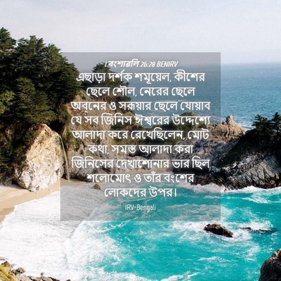 Picture 04 - 1 বংশাৱলি 26:28 BENIRV - এছাড়া দর্শক - Bible Verse Picture