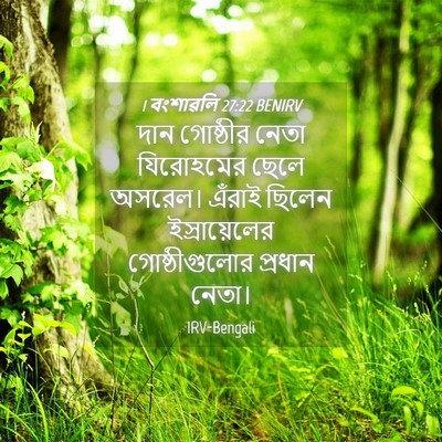 Picture 04 - 1 বংশাৱলি 27:22 BENIRV - দান গোষ্ঠীর নেতা - Bible Verse Picture