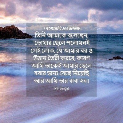 Picture 04 - 1 বংশাৱলি 28:6 BENIRV - তিনি আমাকে বলেছেন, - Bible Verse Picture