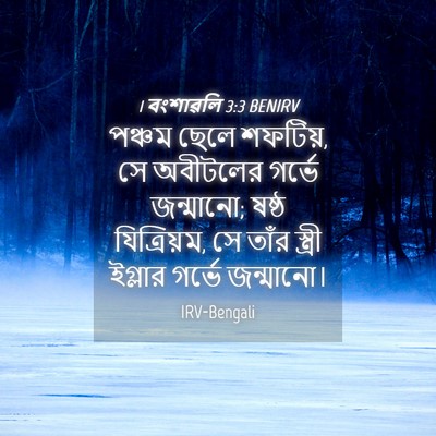 Picture 04 - 1 বংশাৱলি 3:3 BENIRV - পঞ্চম ছেলে শফটিয়, - Bible Verse Picture