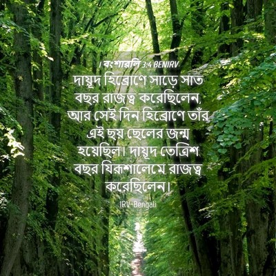 Picture 04 - 1 বংশাৱলি 3:4 BENIRV - দায়ূদ হিব্রোণে - Bible Verse Picture