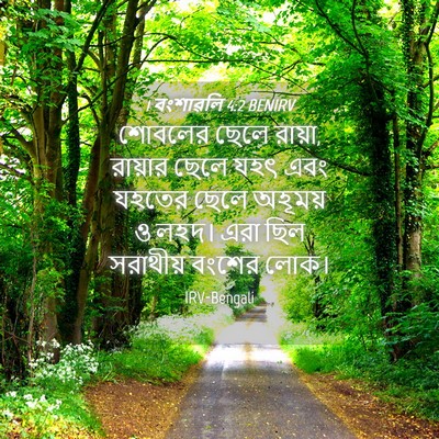 Picture 04 - 1 বংশাৱলি 4:2 BENIRV - শোবলের ছেলে রায়া, - Bible Verse Picture