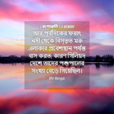 Picture 04 - 1 বংশাৱলি 5:9 BENIRV - আর পূর্বদিকের - Bible Verse Picture
