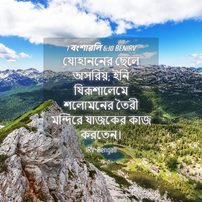 Picture 04 - 1 বংশাৱলি 6:10 BENIRV - যোহাননের ছেলে - Bible Verse Picture
