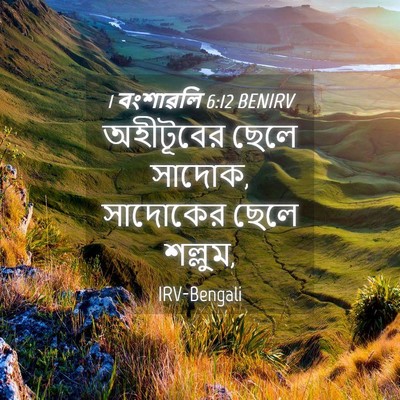 Picture 04 - 1 বংশাৱলি 6:12 BENIRV - অহীটূবের ছেলে - Bible Verse Picture