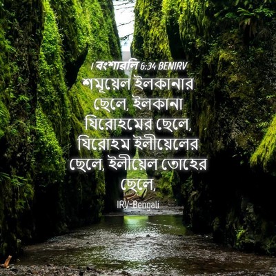 Picture 04 - 1 বংশাৱলি 6:34 BENIRV - শমূয়েল ইলকানার - Bible Verse Picture