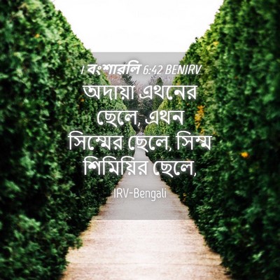 Picture 04 - 1 বংশাৱলি 6:42 BENIRV - অদায়া এথনের ছেলে, - Bible Verse Picture