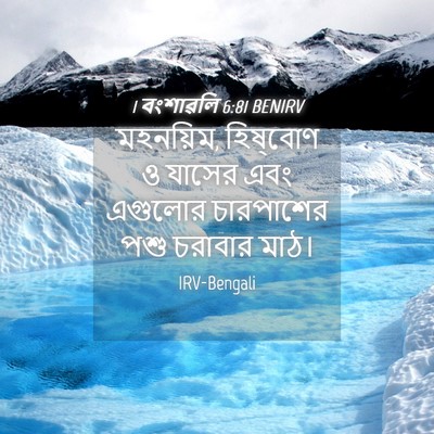 Picture 04 - 1 বংশাৱলি 6:81 BENIRV - মহনয়িম, হিষ্‌বোণ - Bible Verse Picture