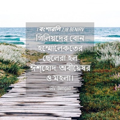 Picture 04 - 1 বংশাৱলি 7:18 BENIRV - গিলিয়দের বোন - Bible Verse Picture