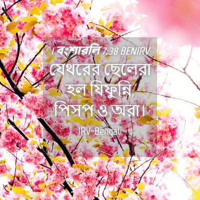 Picture 04 - 1 বংশাৱলি 7:38 BENIRV - যেথরের ছেলেরা হল - Bible Verse Picture