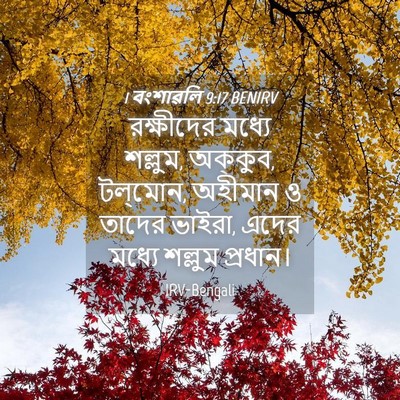Picture 04 - 1 বংশাৱলি 9:17 BENIRV - রক্ষীদের মধ্যে - Bible Verse Picture